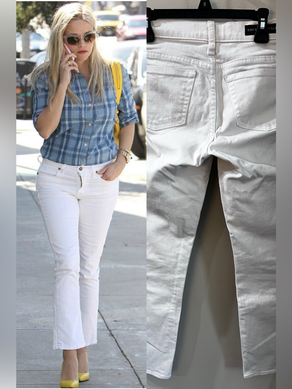 Rock & Republic White Denim Jeans
